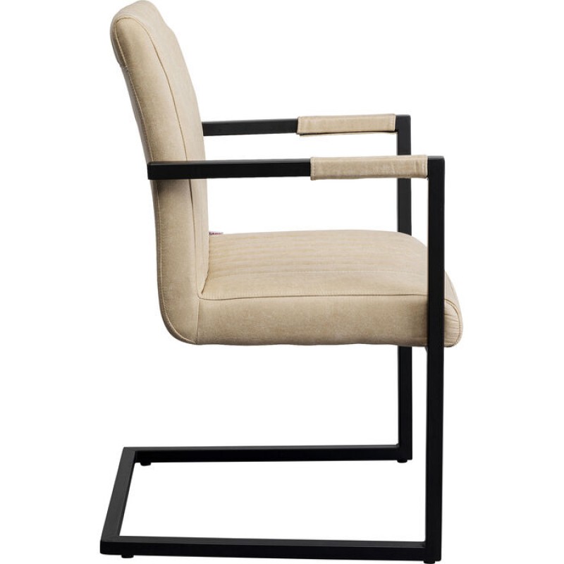 Cantilever Armchair Thamos Beige